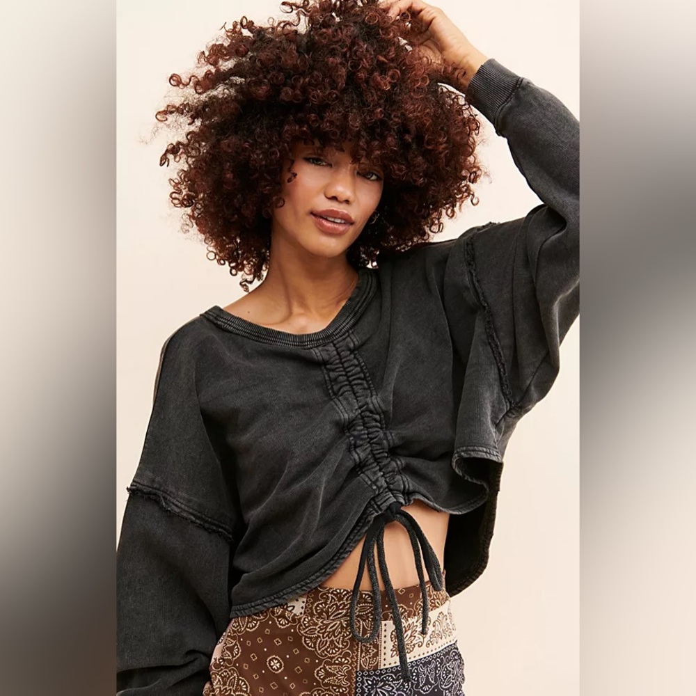 Free people Bae pullover sweatshirt XS